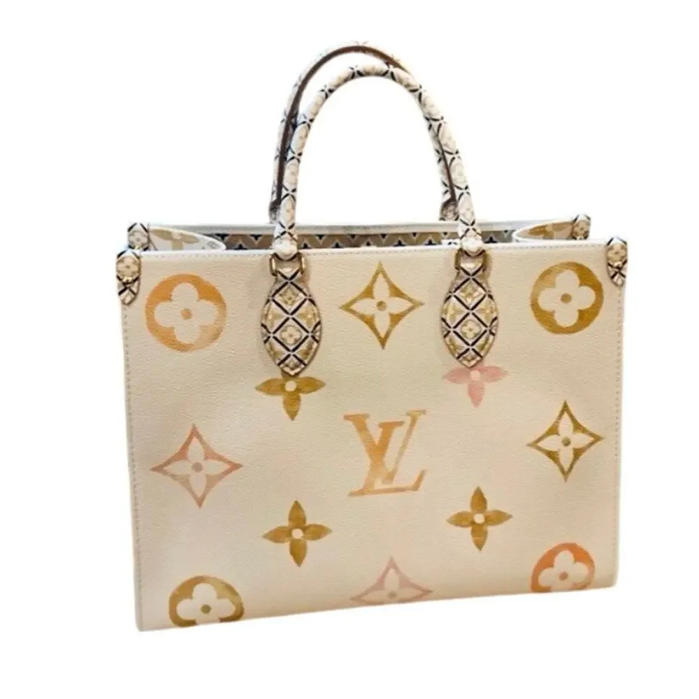 NIB Louis Vuitton By the Pool OnTheGo MM Beige Monogram Giant Watercolor M22975 - Picture 2 of 7